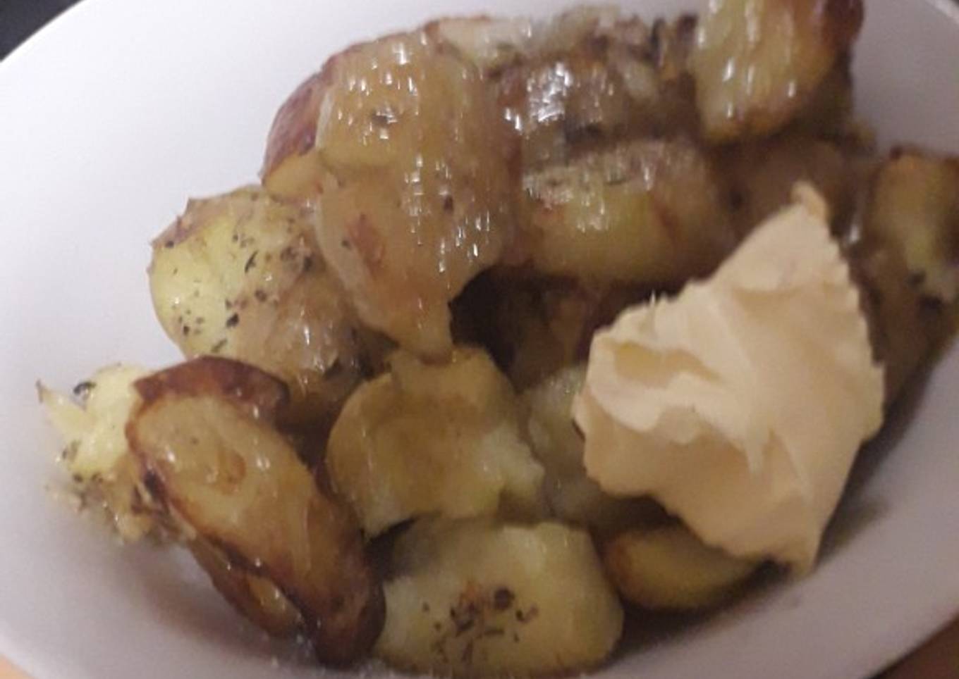 Smashed potatoes
