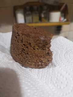 Una foto de Brownie al microondas saludable!