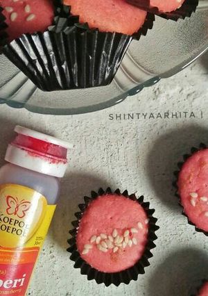 Foto resep Brownies Kering Mini Stroberi