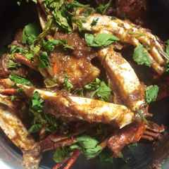 A picture of Crab masala.