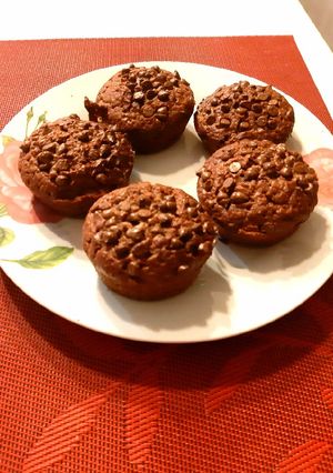 Φωτογραφία της συνταγής Choco banana muffins