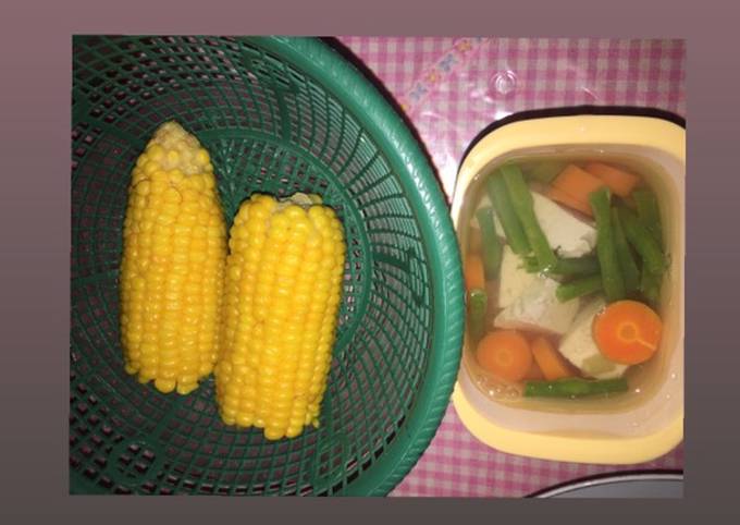 ✓ 6 Cara Masak Jagung rebus & sayur kacang tahu wortel untuk bekal  makan siang (aman untuk gerd) yang Cepat - cookandrecipe.com