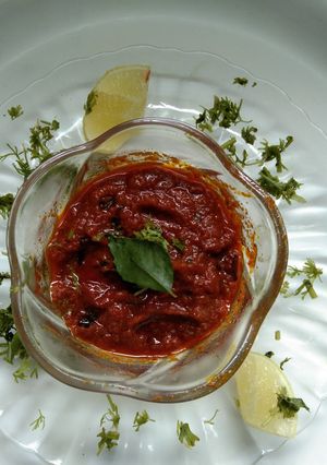 A picture of Tangy tomato chutney.