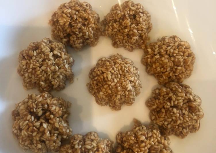 Steps to Prepare Quick Sesame seeds sweet treats