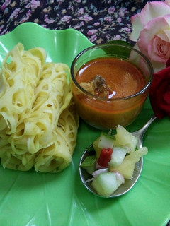 Foto resep Roti Jala Kuah Kari Ayam