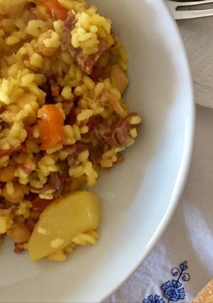 Foto principal de Arroz con jamón y sobras del cocido