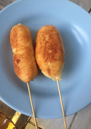 Foto resep Home made Corn Dog Mozarella Sosis