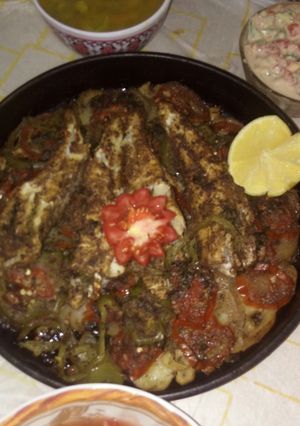 صورة لوصفة صينيه سمك على طريقتي 🐟🐡🍤👆