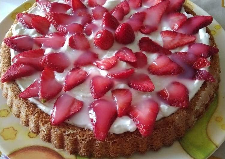 Crostata morbida alle fragole