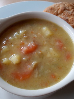 A picture of Vickys Traditional Scottish Tattie Soup, GF DF EF SF NF.
