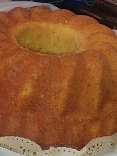 Una foto de Bizcocho de yogur y naranja apto para diabéticos sin azúcar