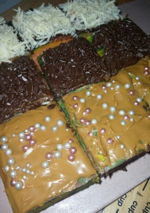 Foto resep Rainbow Cake Potong