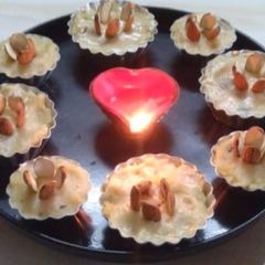 A picture of Aalo ka halwa.