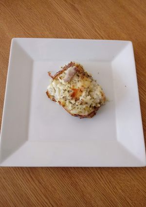 Una foto de Arroz gratinado