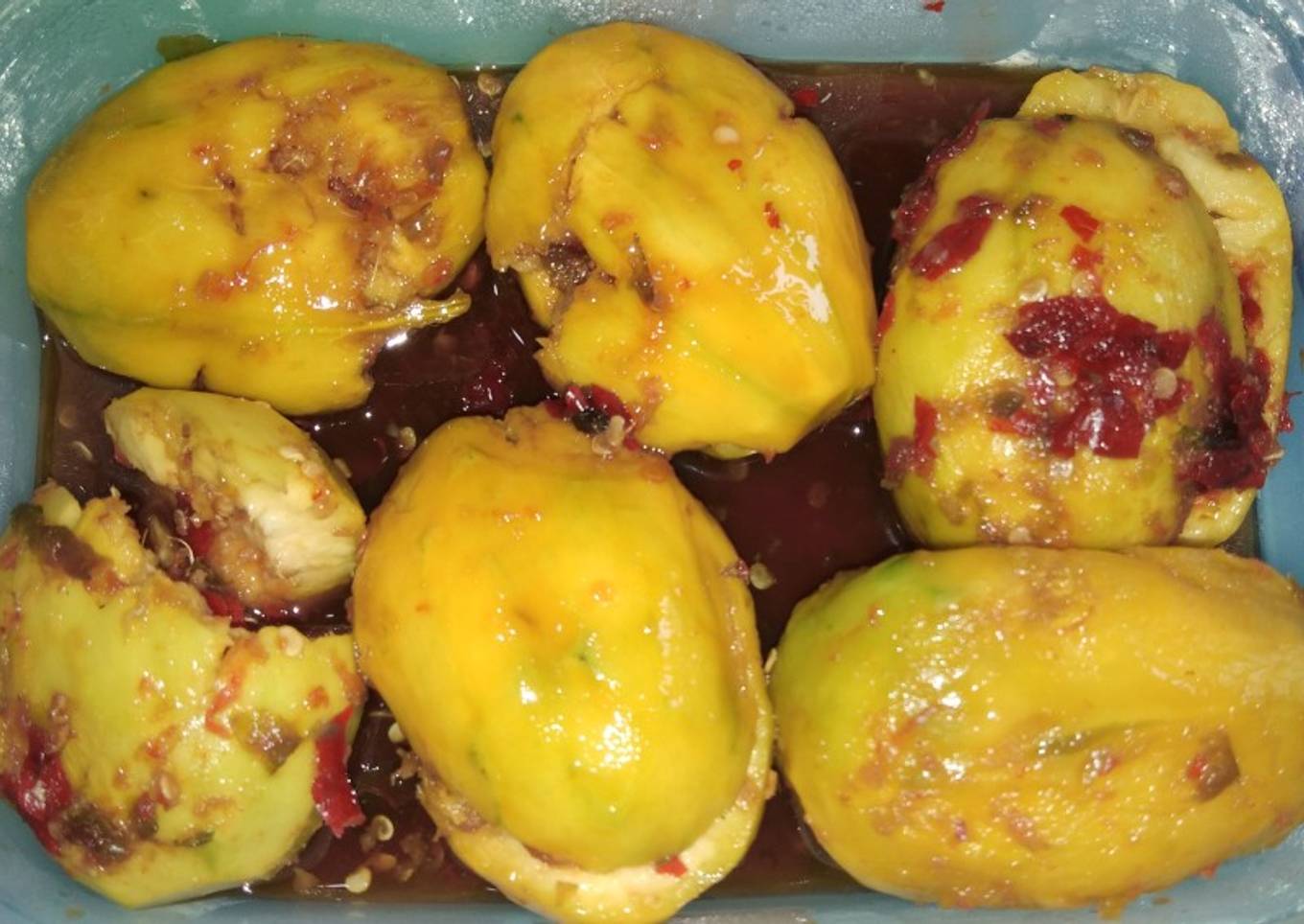 Kedondong Geprek (Dongprek) Rujak kedondong