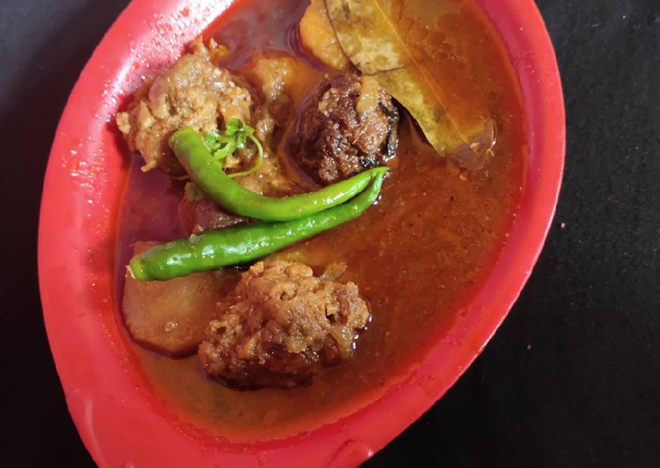Kofta aloo korma