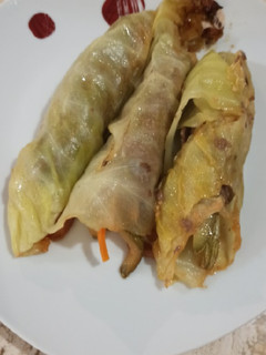 Una foto de Rollitos de milanesa con vegetales