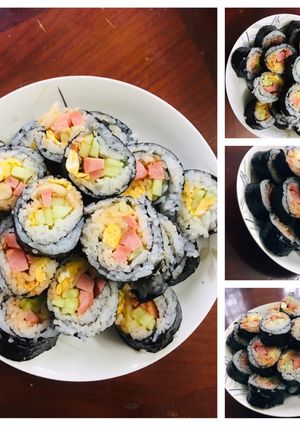 Hình của món Kimbap chiên.