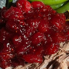 A picture of Cranberry Orange Sauce.