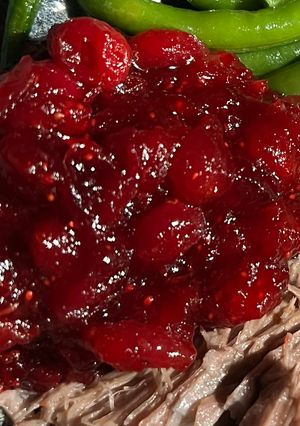 A picture of Cranberry Orange Sauce.