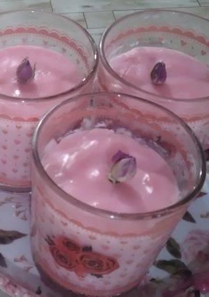 عکسی از دستور دسر صورتی