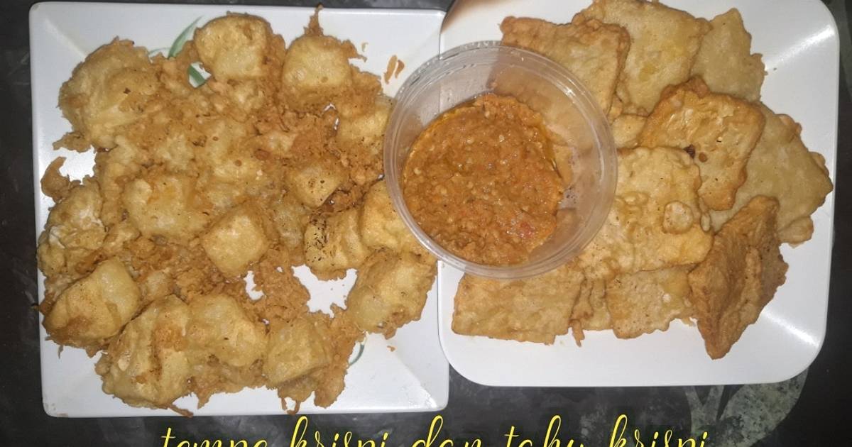 Resep Tempe krispi dan tahu krispi renyah gurih oleh Dina 