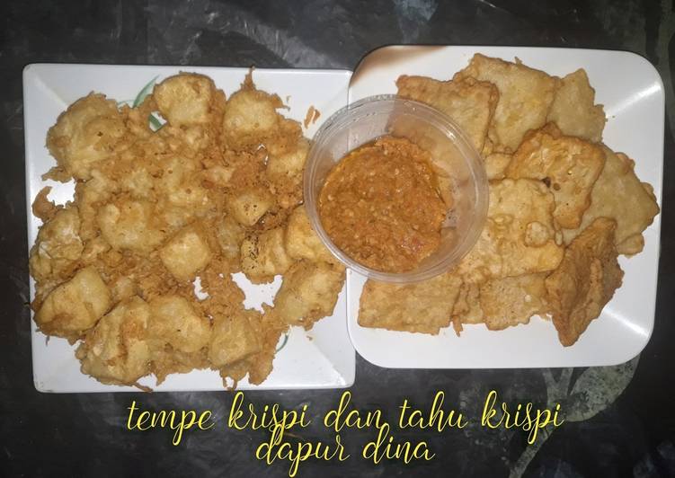 Tempe krispi dan tahu krispi renyah gurih