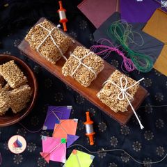 A picture of Rajgira Chikki.