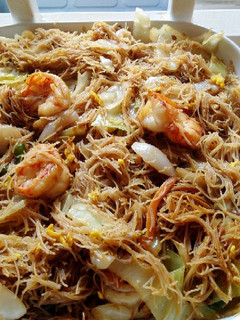 Una foto de Noodles de arroz estilo chino