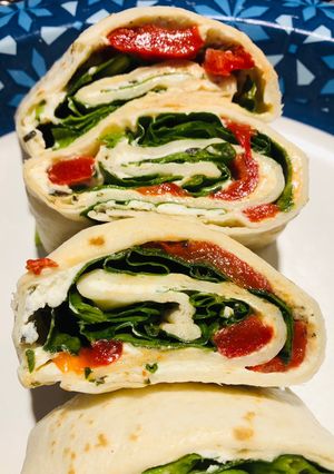 A picture of Spinach and Cream Cheese Pinwheels.