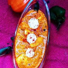 A picture of Capsicum paneer sabji.
