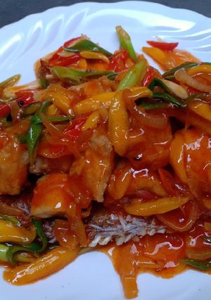 Foto resep Ikan Gurame saos mangga