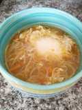 Sopa con caldo de puchero