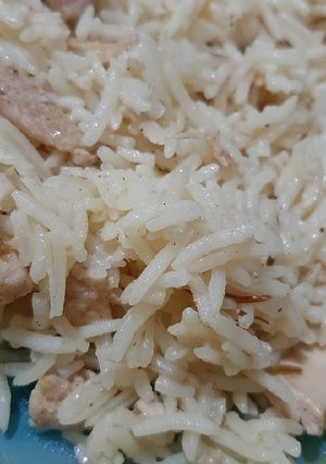 صورة لوصفة رز بسمتي بالفراخ 😋