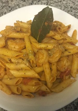 A picture of Prawn Penne.