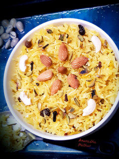 केसरिया भात (kesariya bhaat recipe in Hindi) रेसिपी मुख्य फोटो