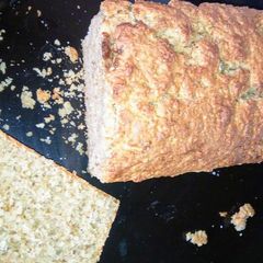A picture of #week4recipechallenge. Oat bread.