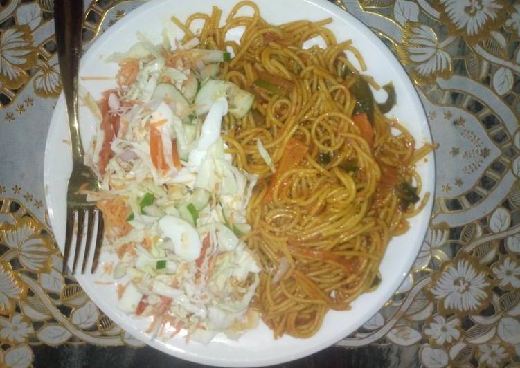 Simple Way to Prepare Any-night-of-the-week Jollof spaghetti