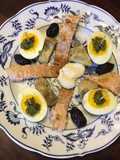 California Farm Egg and Salmon Tapas