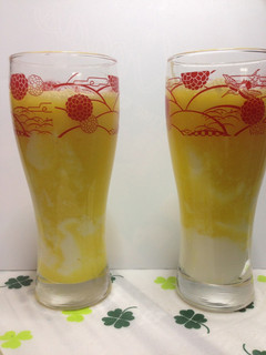 Una foto de Batido de piña con yogur!!