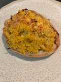 Chayote relleno de cuscús y pollo