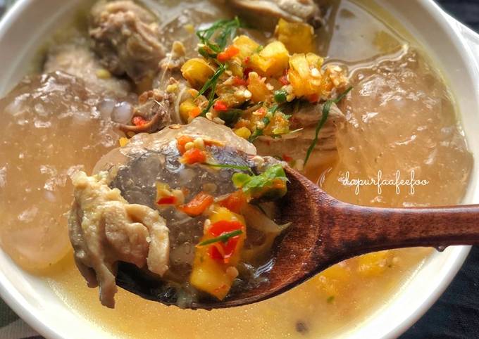 Linut, Sup Tempoyak Ayam & Sambal Nenas (SARAWAK BUMI KENYALANG)