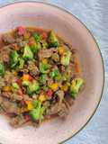 574. Tumis Daging Sapi Jamur Brokoli (Beef Broccoli Mushroom)