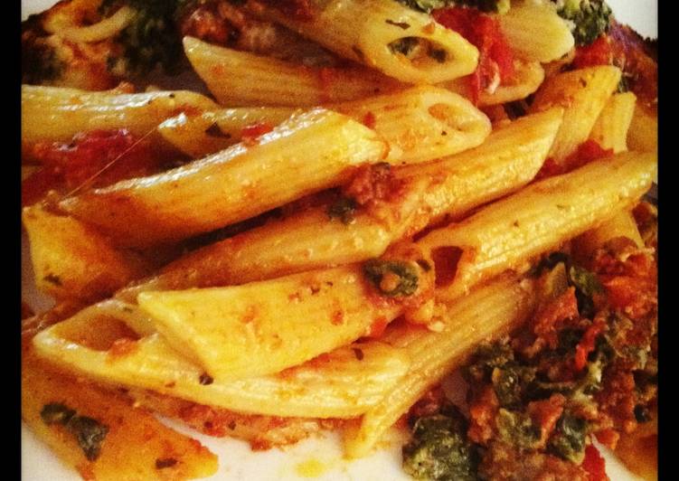 Cheesy Spinach Penne