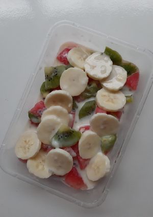 Foto resep Buah Siram Yoghurt
