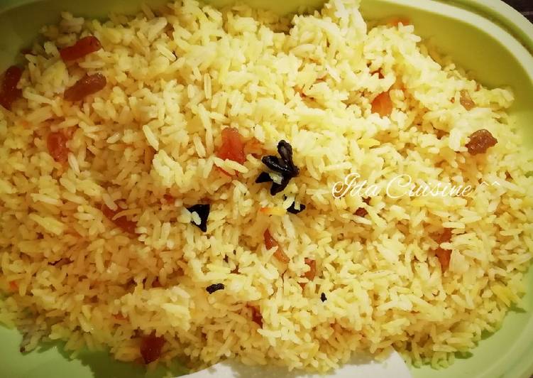 Langkah Mudah Memasak 👩‍🍳RESEPI NASI : NASI KISMIS yang Lezat