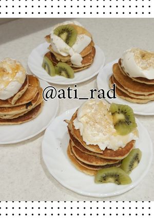 عکسی از دستور 🥞پنکیک وانیلی و شکلاتی