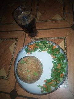 A picture of Sweet and spicy brown rice.