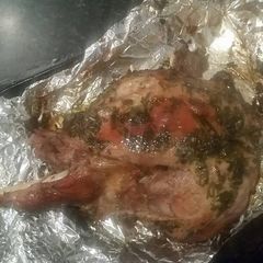A picture of Garlic, Rosemary and Parsley Lamb.