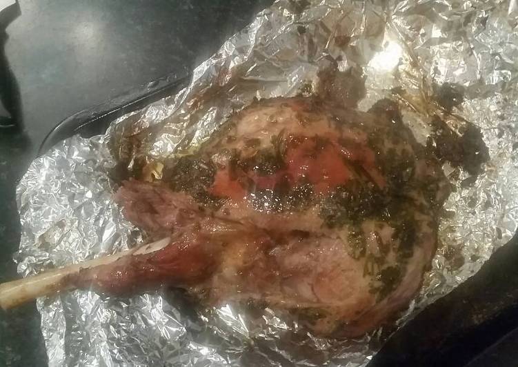 Simple Way to Make Favorite Garlic, Rosemary and Parsley Lamb